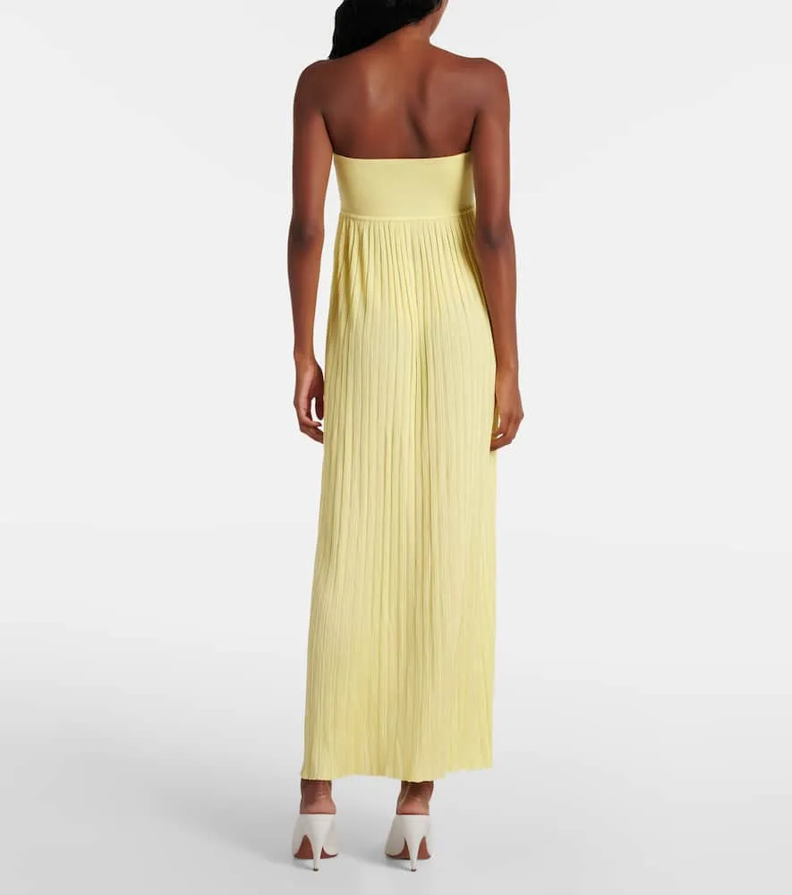 Alaia Pleated bustier dress