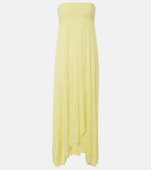 Alaia Pleated bustier dress