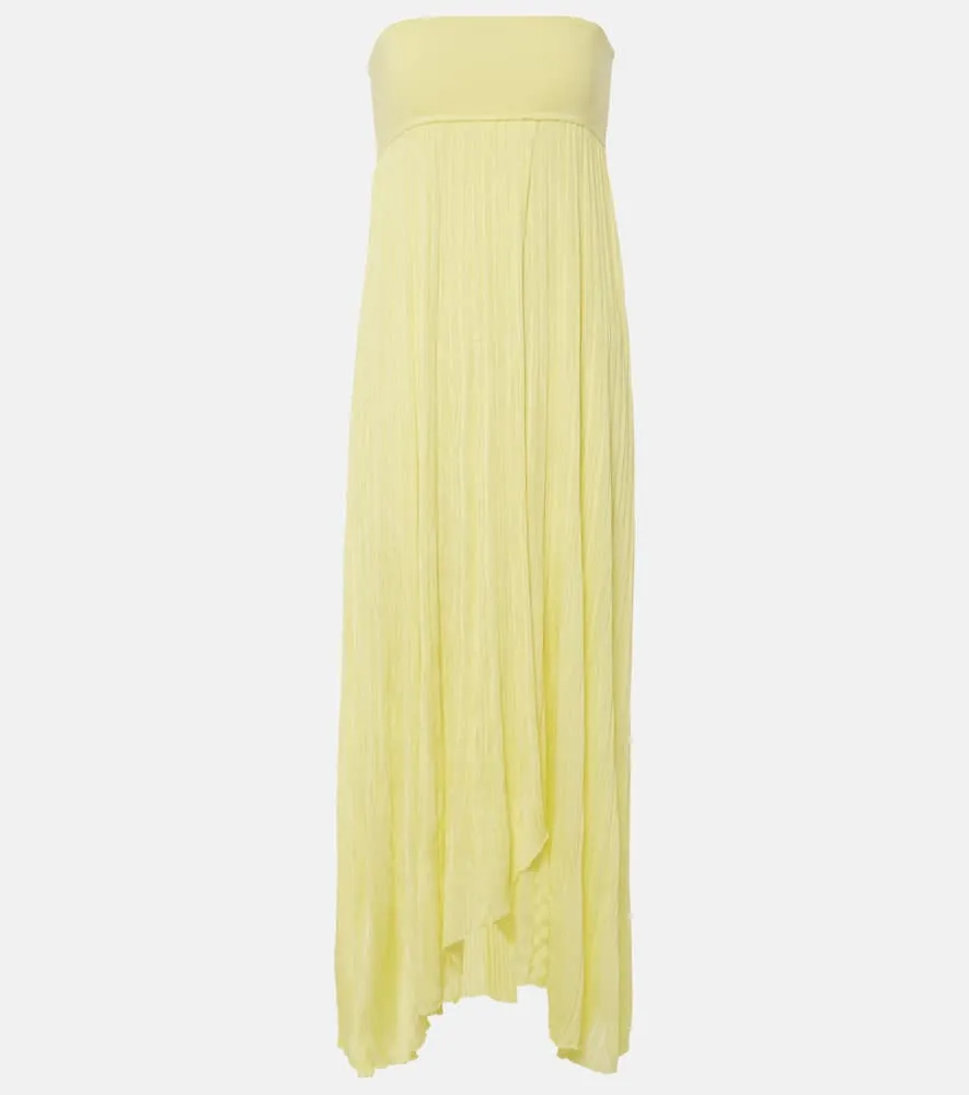 Alaia Pleated bustier dress