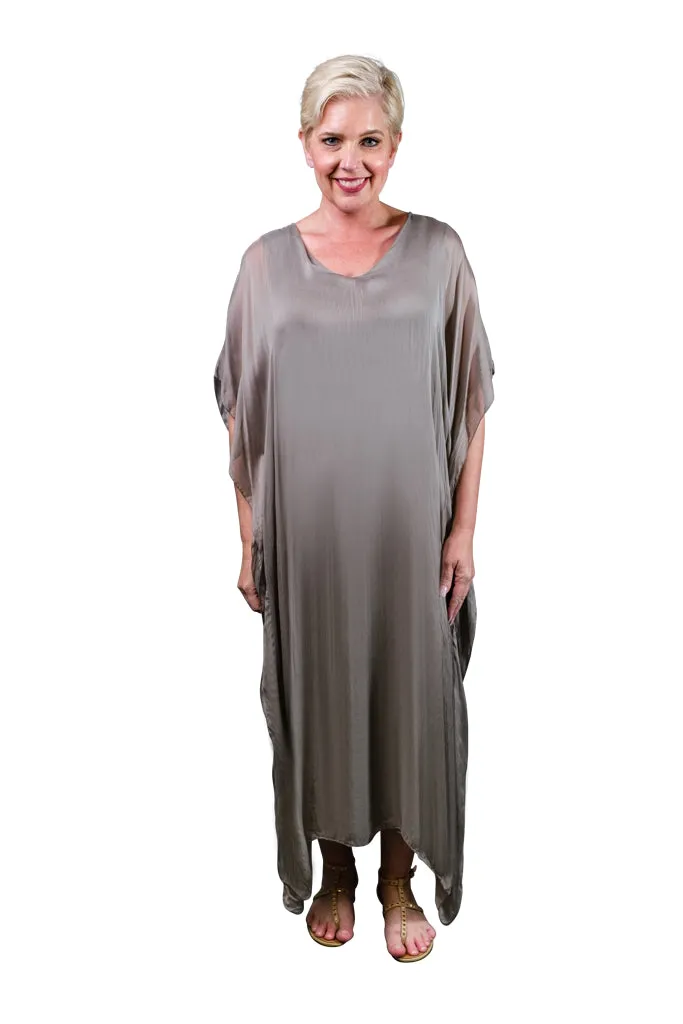 Helen Silk Kaftan Long Dress (DSS204)