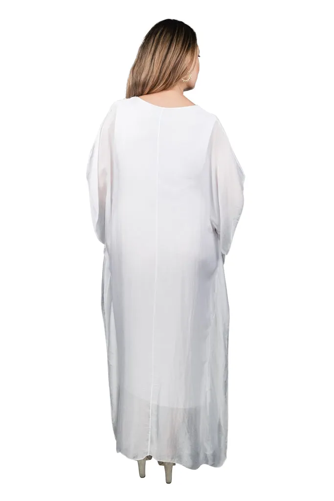 Helen Silk Kaftan Long Dress (DSS204)