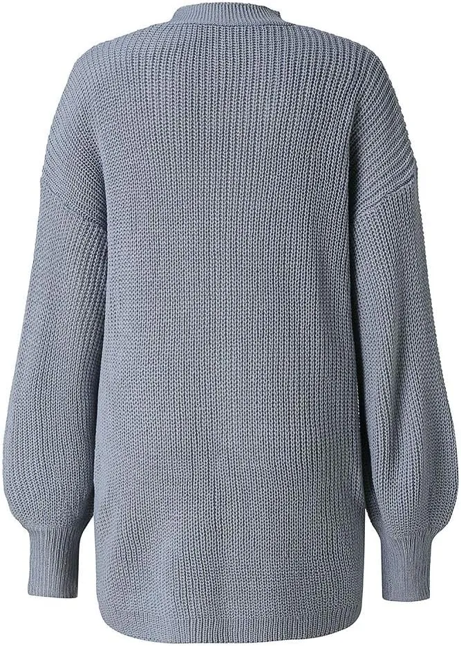 Hooded Thick Sweater Jacket Cardigan Coat Knit Women's Big Sweater Chunky Knit Cardigans for Women
