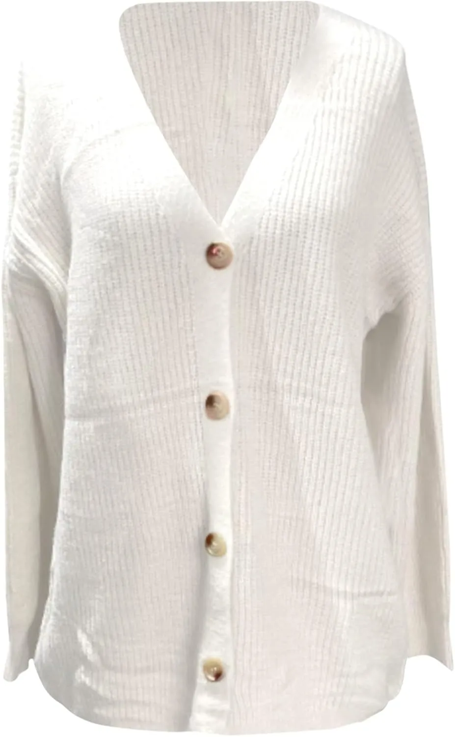 iLH Cardigan Sweaters for Sweater Fall Fashion Oversize Loose Sweater Button down V Neck Solid Outerwear Knitted Coat