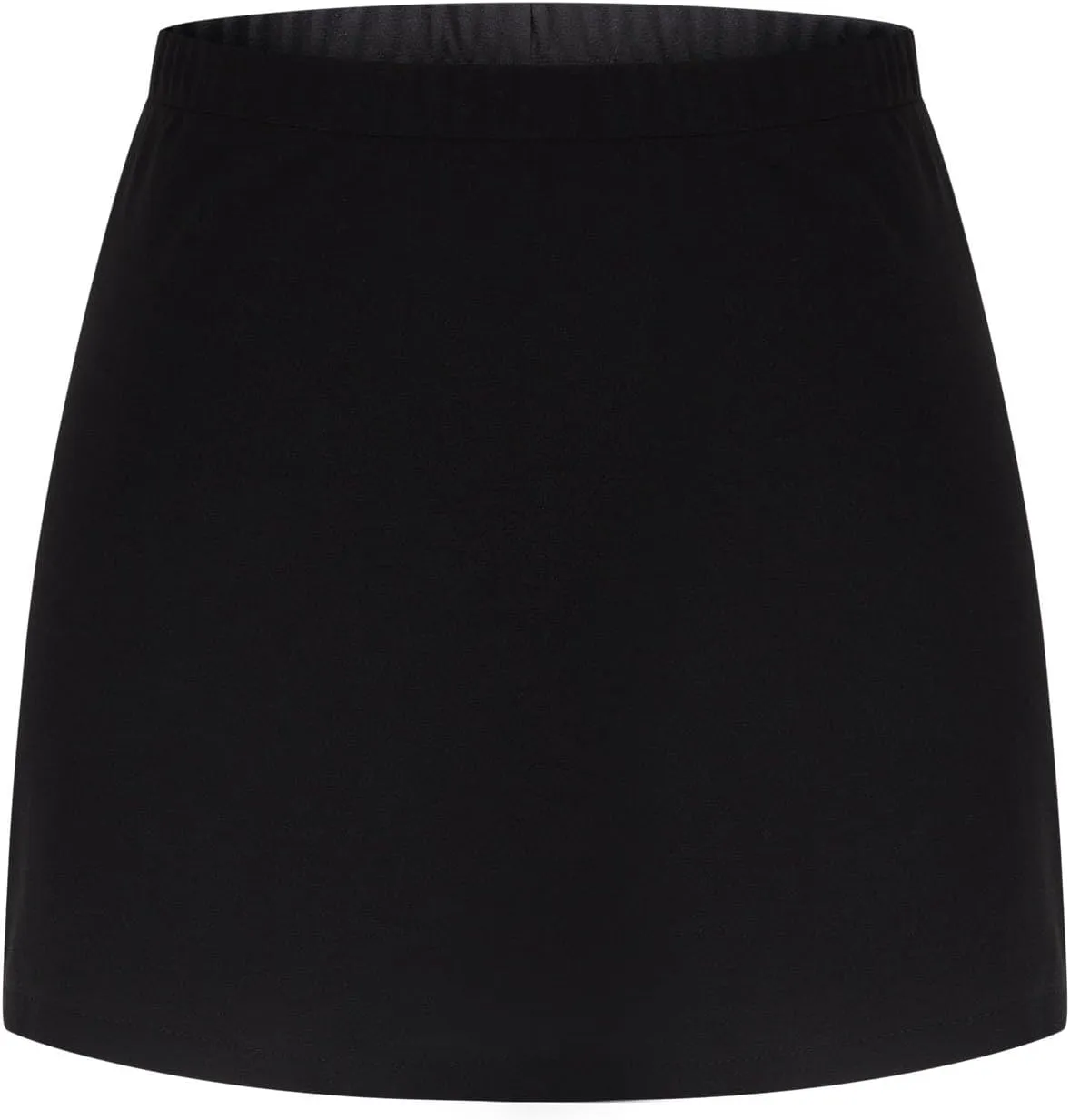 Plus Size Mini Skirts for Women Mid Waisted Stretch Summer Dressy Skirts Sexy Solid Color Pencil Bodycon Skirt