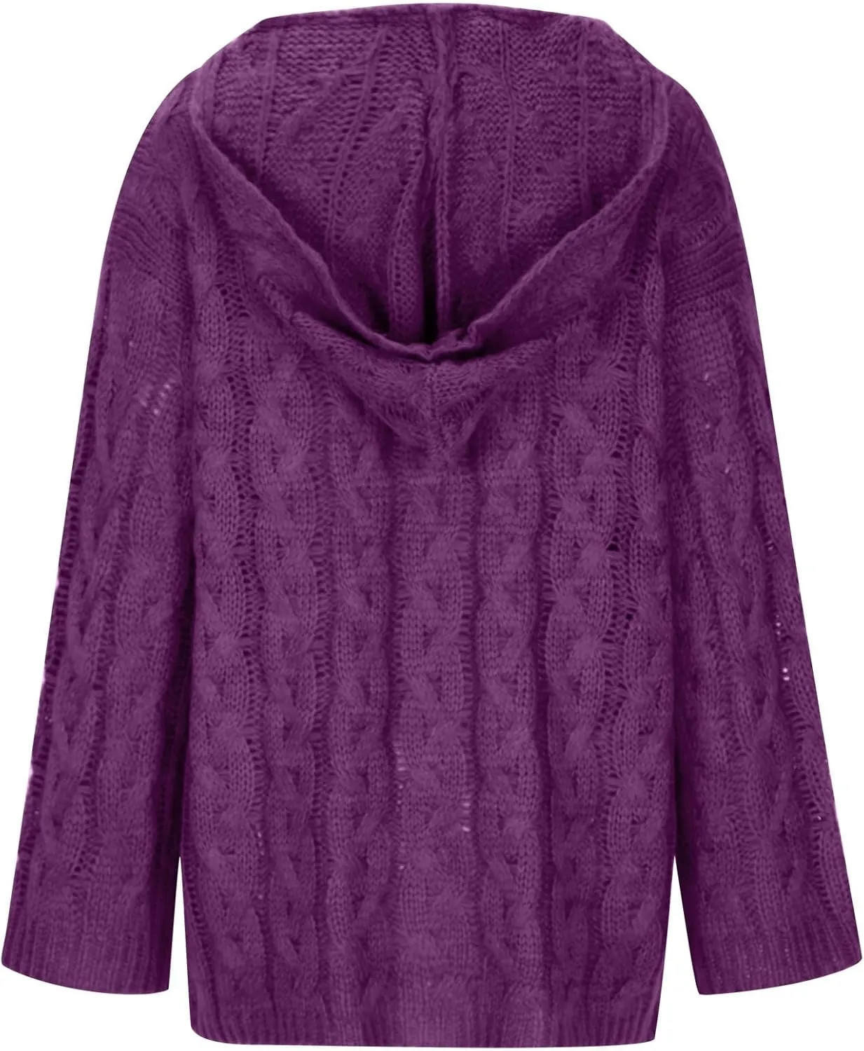 Women Cable Knit Sweater Long Sleeve Oversized Chunky Sweaters Casual Warm Comfortable Sweaters